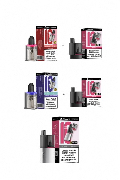 Mevol Discount Package - 2 Flavors + 2 empty pods + FREE Device