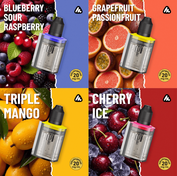 Mevol Discount Package - 2 Flavors + 2 empty pods + FREE Device