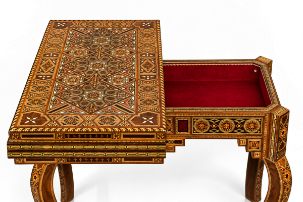 Oriental Mosaic Game Table - Backgammon & Chess