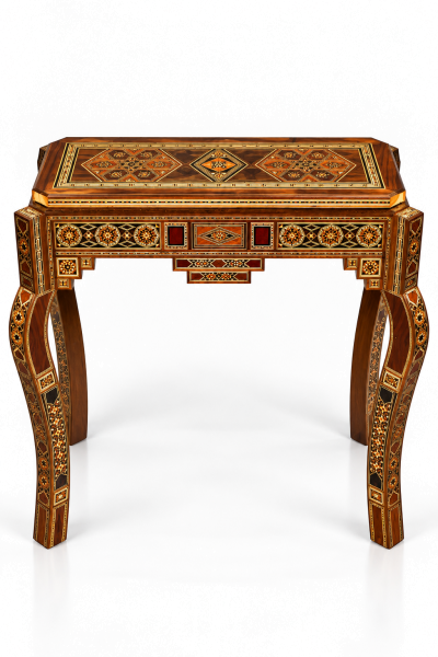 Oriental Mosaic Game Table - Backgammon & Chess